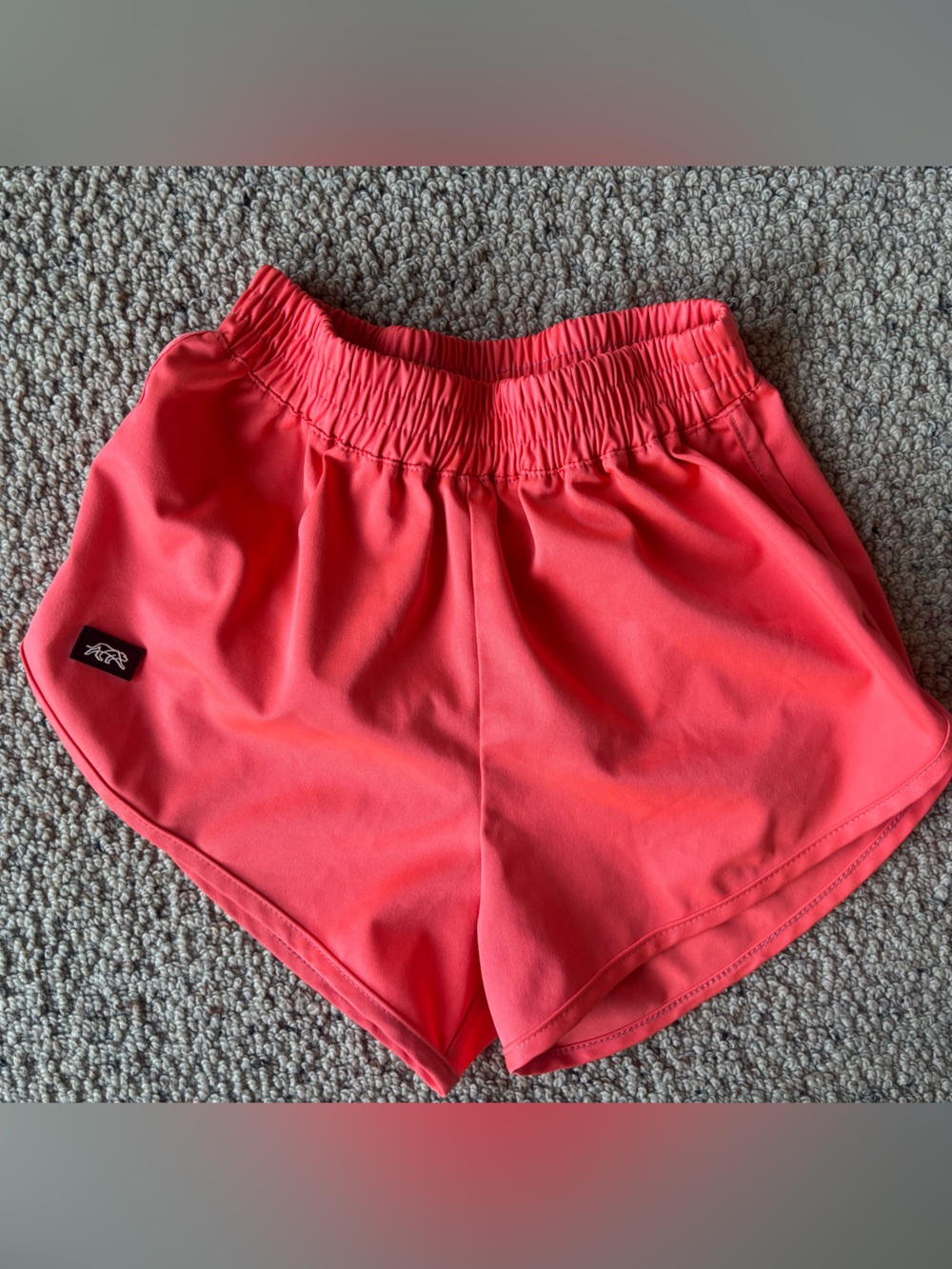 Girls Coral Elastic-Waist Active Shorts